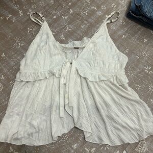 Free People tie front top